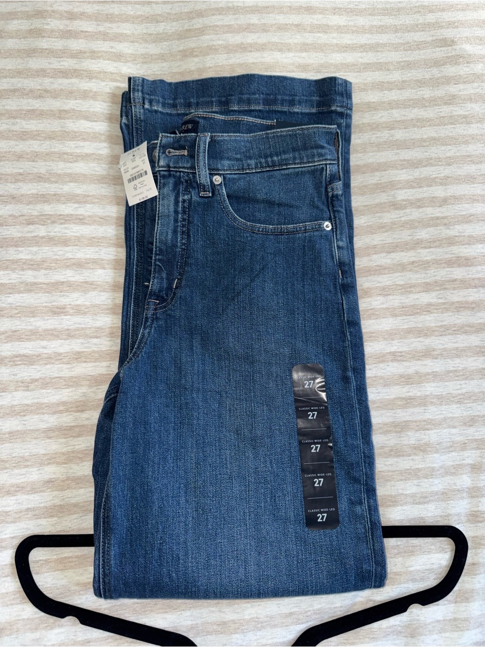 J. Crew Women's Dark Blue Wide-Leg Jeans